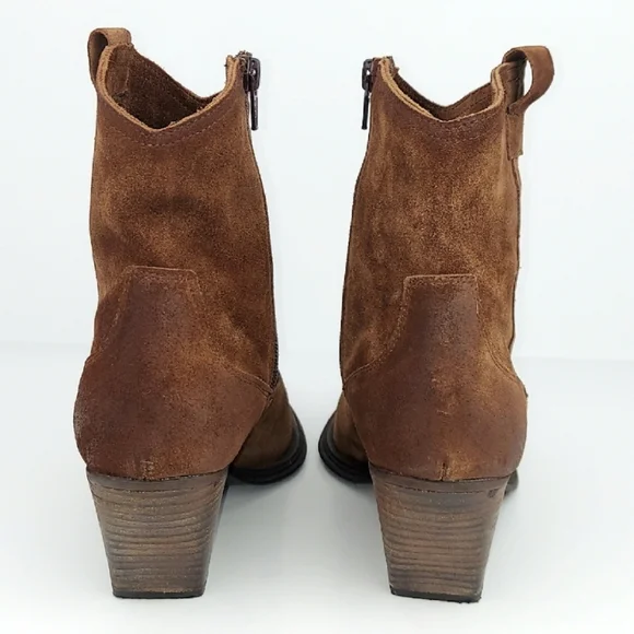 Emanuele Crasto Brown Suede Western Boots EU 39 - Picture 5 of 14